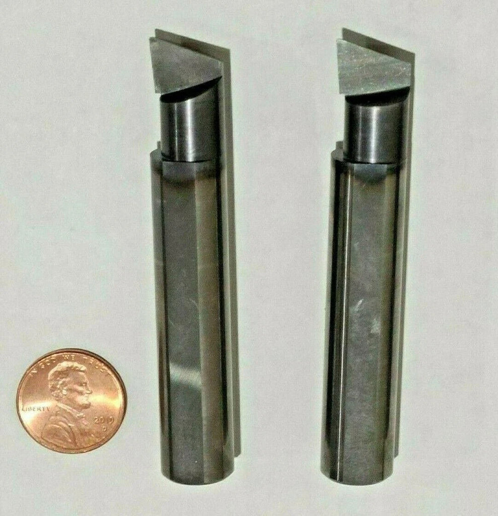 Lot of 2 Solid Carbide 1/2" Shank Boring Bars 3" Length Lathe Machinist Tools