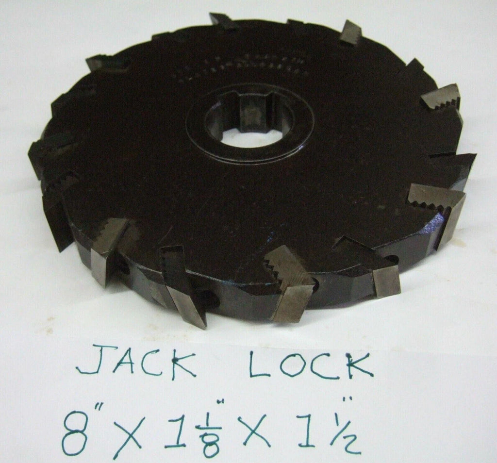 Jack Lock 8” x 1- 1/8” x 1-1/2” Side Mill Milling Slot Blades # 600622 L&R