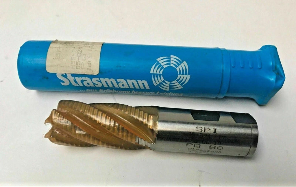 SPI Strasmann HSS Co End Mill 1" Rougher 5 Flute Germany Made Brand New