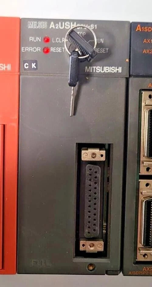 Mitsubishi A2USHCPU-S1 A2USHCPUS1 CPU MODULE 24 VDC 1024 DIGITAL INPUTS 30K STEP
