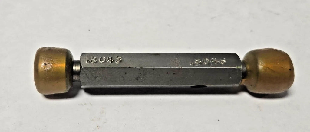 Gauge BORE RING GO NO GO .8043 .8046 Thread Plug Gage