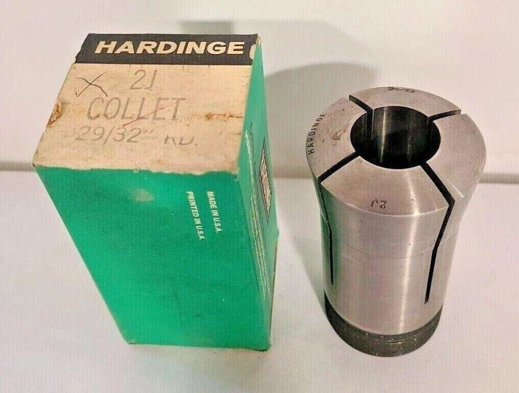 (1) New CNC Hardinge 2J Lathe Mill ROUND Spring Collet Size 29/32 Free Shipping