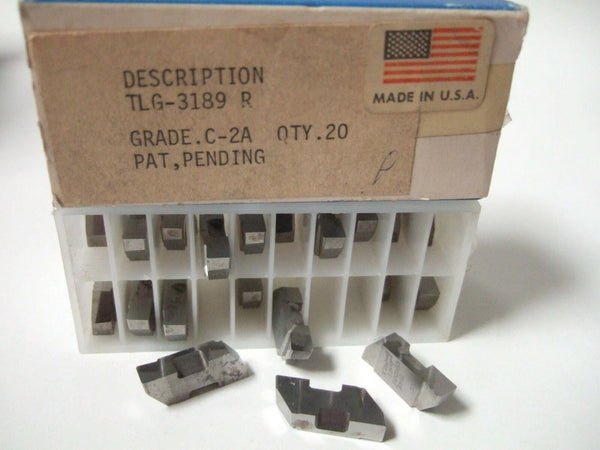 SANDVIK Coromant TLG 3189R Grade C2A Lathe Grooving Carbide Inserts 20 Pcs New