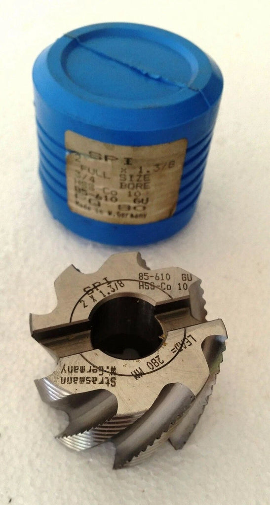 SPI Strasmann 2 X 1.3/8 HSS-Co 10 3/4 Bore 280mm Lead 85-610 GU Made in Germany