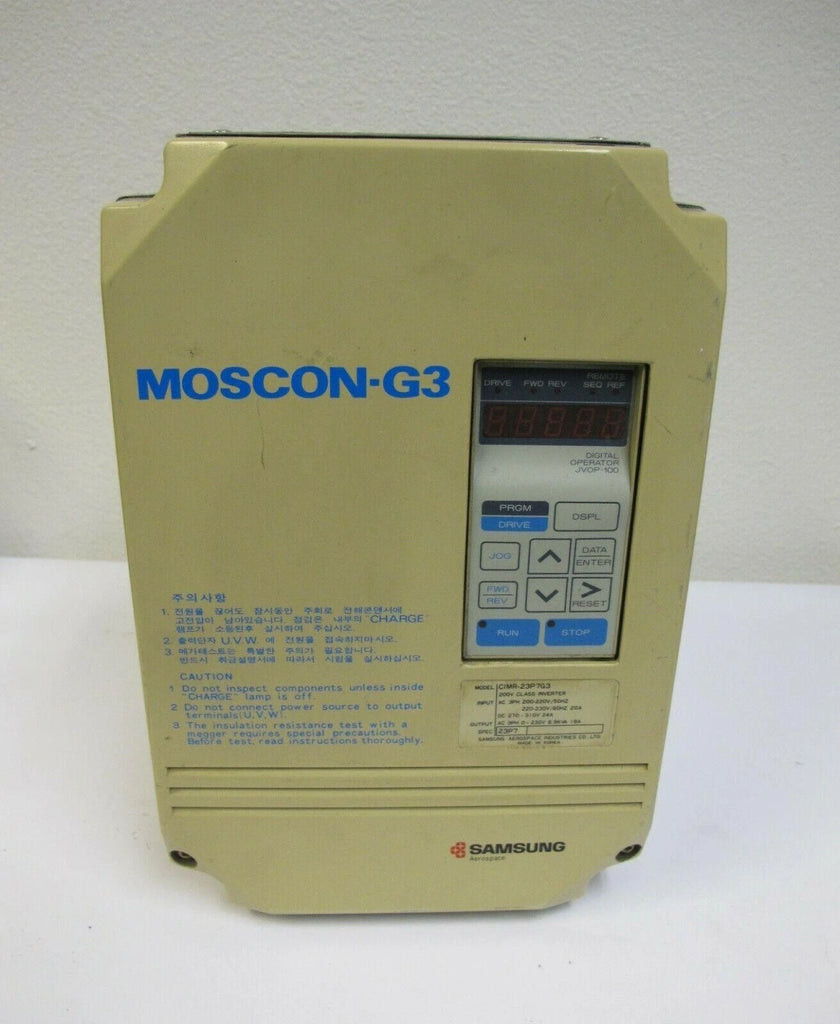 MOSCON G3 SAMSUNG CIMR-23P7G3 SPEC:23P7 6.9kVA 18A AC 200V Class Inverter