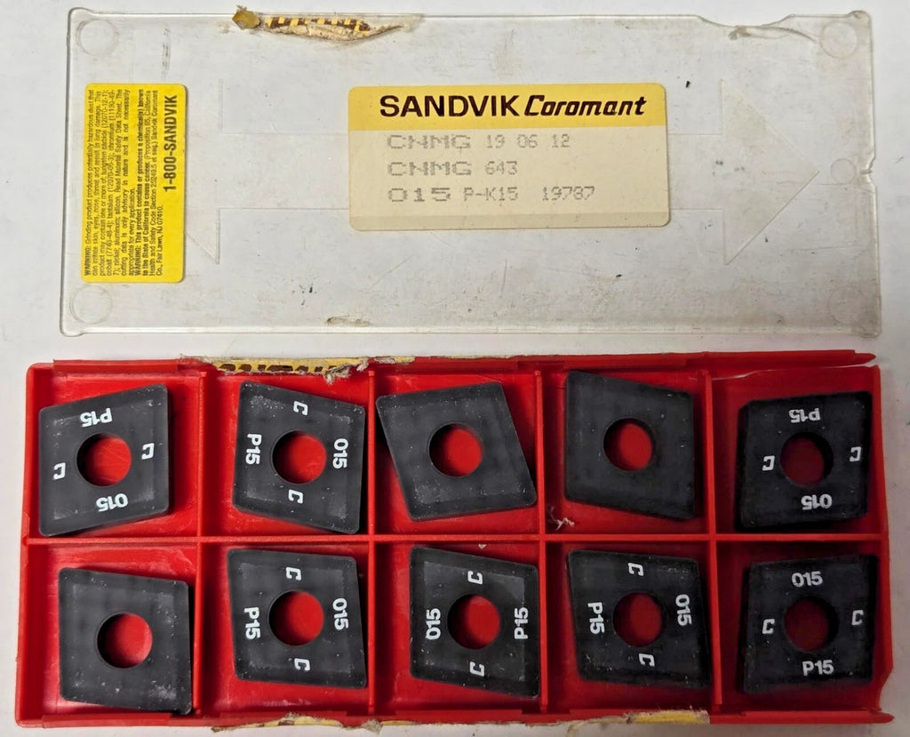 SANDVIK Coromant CNMG 643 015 P-K15 19 06 12 Lathe Carbide Inserts 10 Pcs New