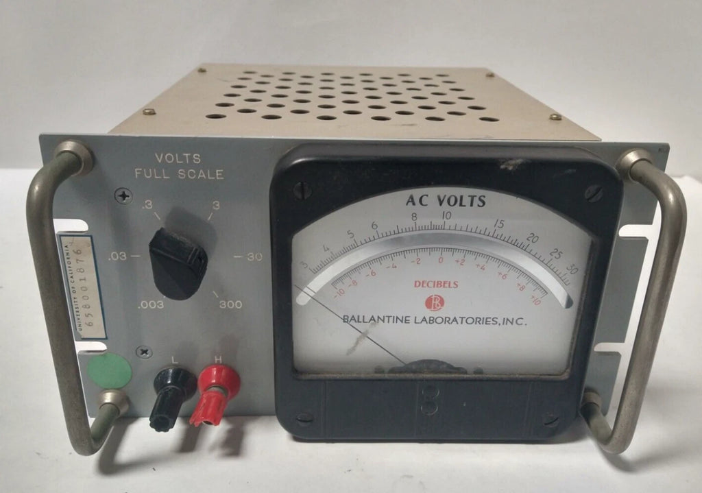 Ballantine Model 300E Vacuum Tube Voltmeter AC Volt dB Meter VTVM 0.003–300V