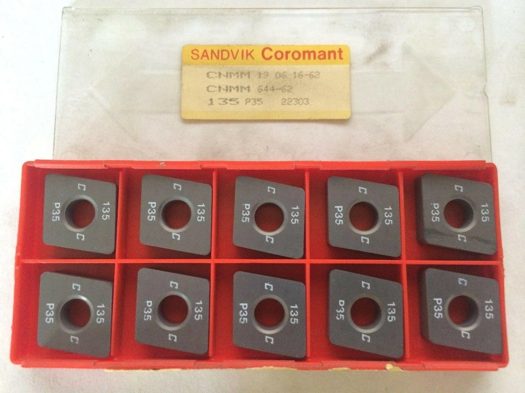 SANDVIK Coromant CNMM 644-62 19 06 16-62 135 P35 Lathe Carbide 10 Inserts Tools