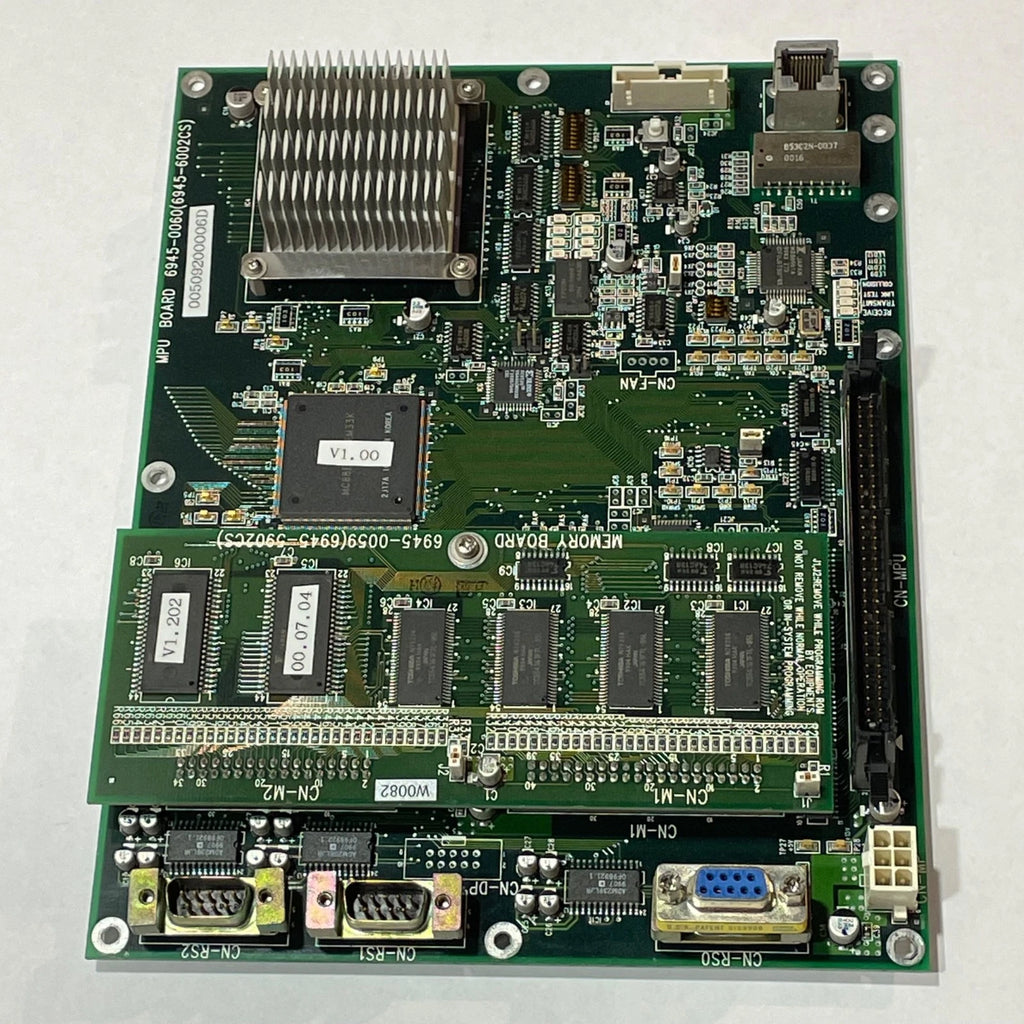 MPU BOARD 0945-0060 (6945-6002CS) and MEMORY BOARD 6945-0059 (6945-5902CS) PCB