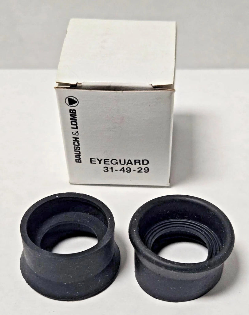 Lot of 2 Bausch And Lomb Eye Piece Microscope Eye Guards 31-49-29 Eyeguard