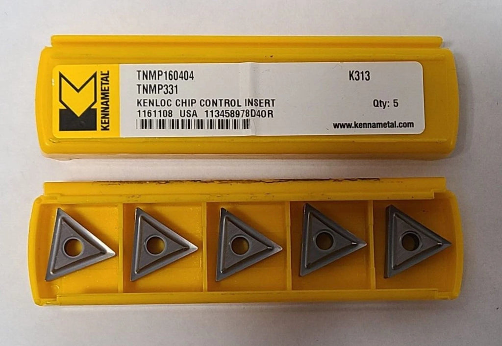 5 Pcs Kennametal TNMP 331 K313 160404 Turning Carbide Inserts Lathe USA New