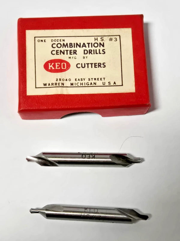 Lot of 2 New Keo Center Drill Countersink HSS USA Made Machinist Tools Lathe #3