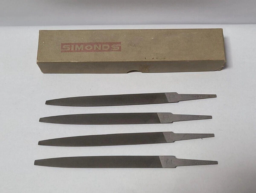 4 Pcs Simonds 6” File Half Round 84-138000 New USA