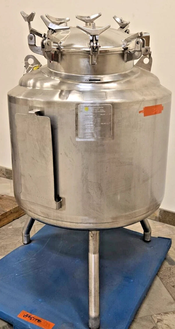 DCI 375 Liter Jacketed Stainless Steel Vessel Tank Fermentation Bio Reactor