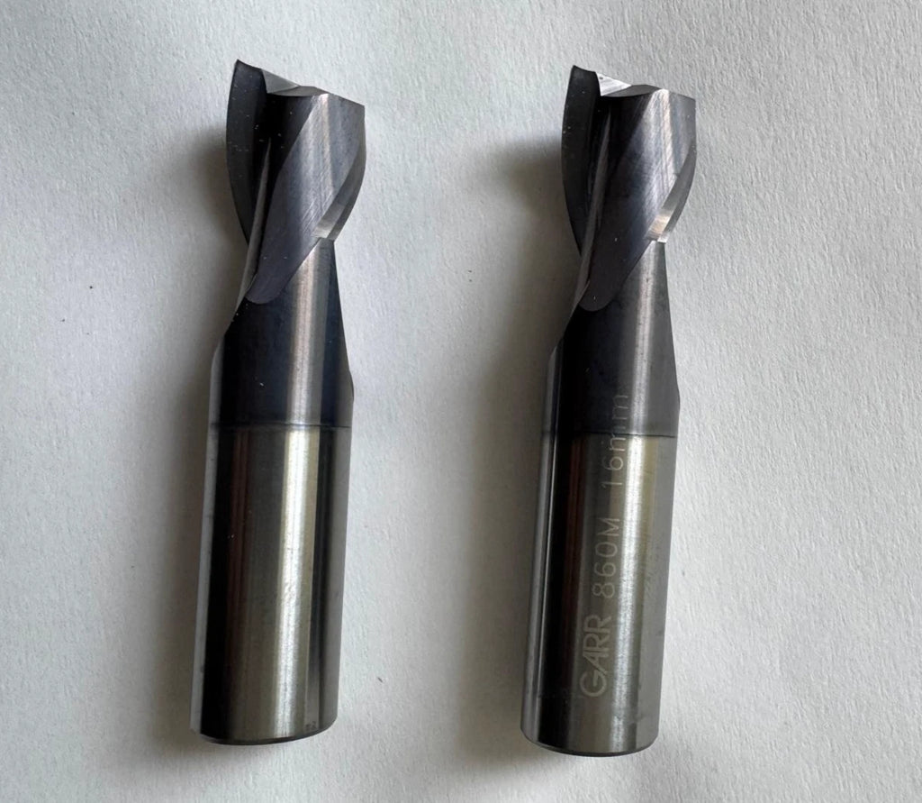 Lot of 2 GARR Tool 2 Flute End Mill Solid Carbide 860MA 16mm USA 01677 New