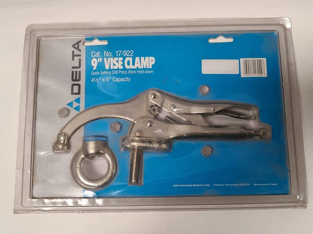 Delta 9 Inch Vise Drill Press Clamp 17-922 4-1/2 x 4" Capacity