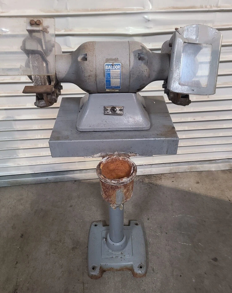 BALDOR 7307 Pedestal 7" Bench Grinder 1/2HP 1P 3450 RPM 115/230V Single Phase