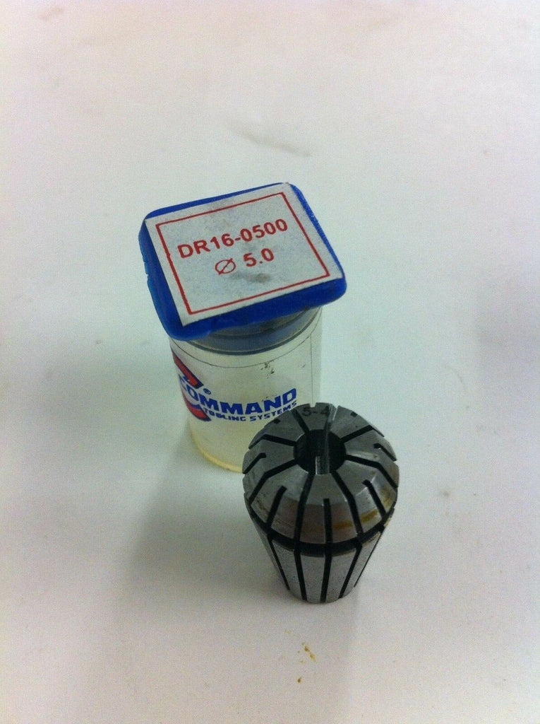 Command Tooling Systems ER16 DR16 0500 .197 inch / 5.0 mm Collet for Mill New