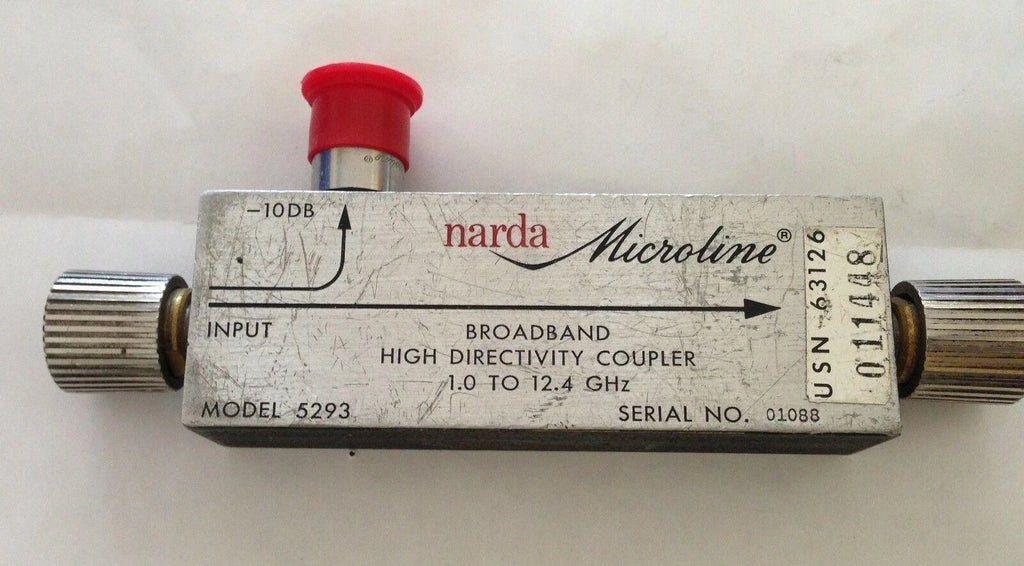 Narda Microline Model 5293 Broadband High Directivity Coupler 1 - 12.4 GHz