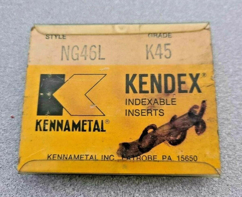 KENNAMETAL KENDEX NG46L K45 Lathe Carbide Indexable Inserts 5 Pcs Grooving New
