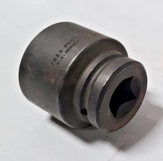 Proto 10034, 1" Drive 2-1/8" Standard Impact Socket 6 Point USA