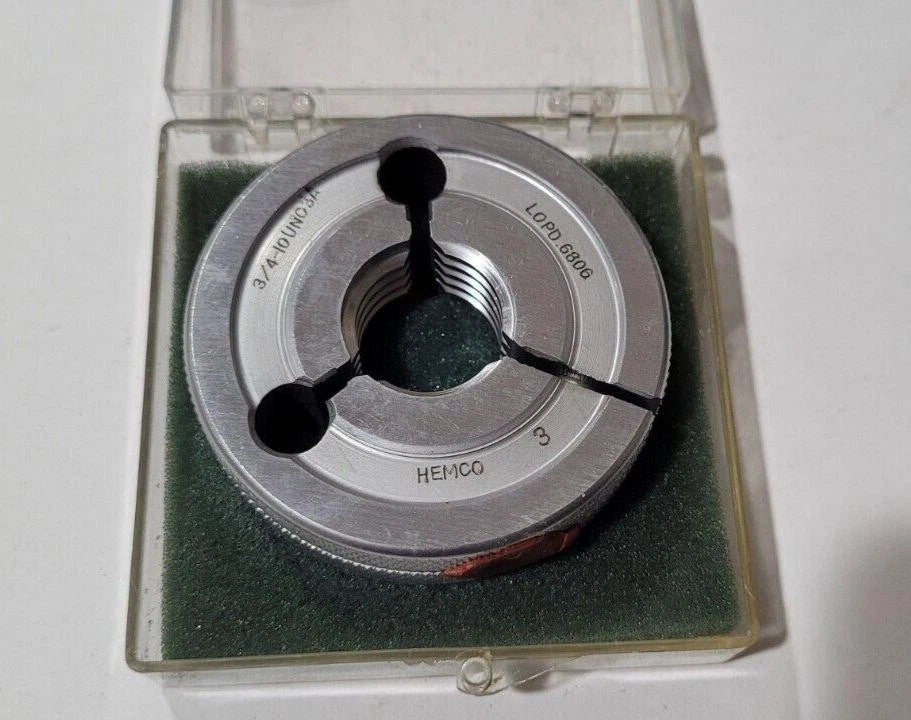 3/4-10 UNC-3A NO GO Thread Ring Gage P.D. NOGO .6806 HEMCO