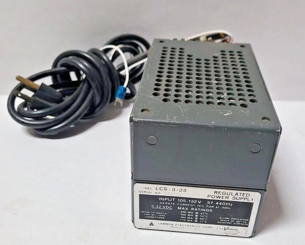 Lambda LCS-3-03 Regulated Power Supply 105-132V 57-440Hz 0-32 VDC LCS303