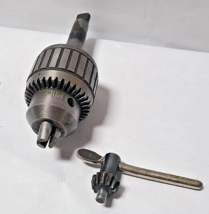 Jacobs Ball Bearing Super Chuck Arbor Drill Lathe Key 18N 4 JT 1/8-3/4 3-19 MM