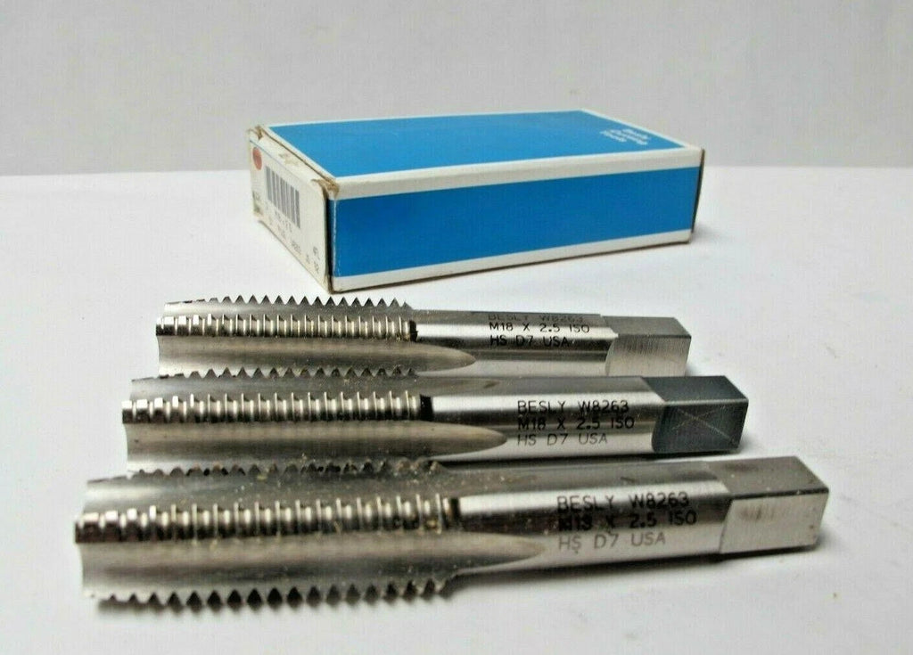 Besly Lot of 3 W8263 M18 X 2.5 ISO HS D7 Brand New USA made