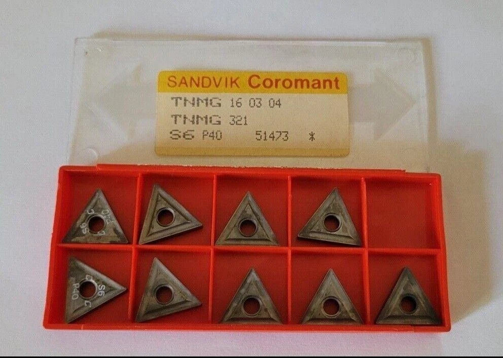 9 Pcs SANDVIK Coromant TNMG 321 S6 P40 Carbide Inserts New Tool TNMG 16 03 04