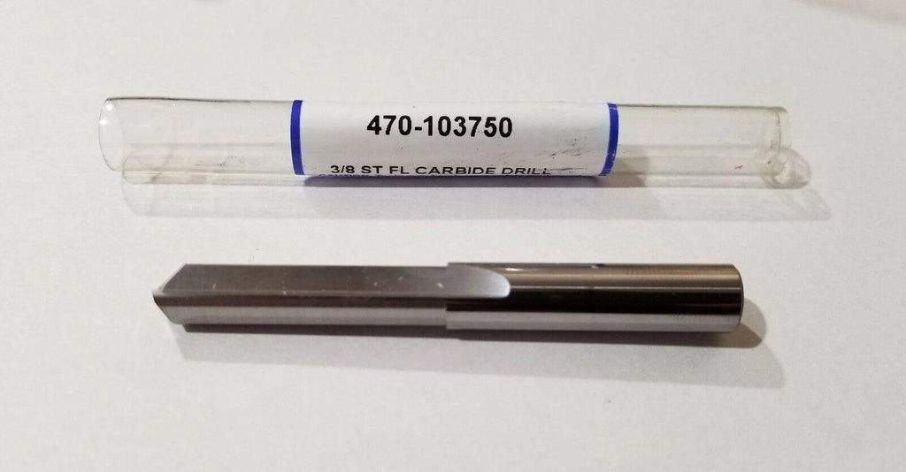 Drill Monster 3/8" Carbide Straight Flute Drill 470-103750 140 Deg Brand New