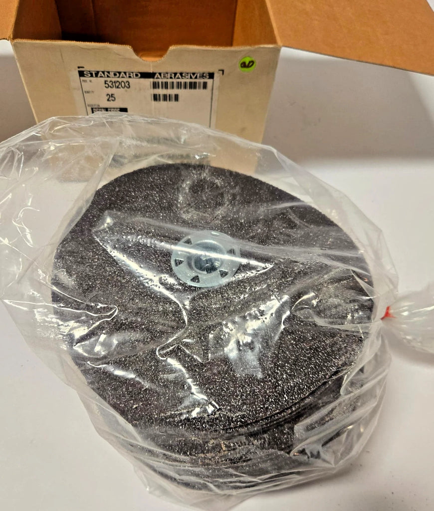 Standard Abrasives 7" Resin Fibre 36 Grit Quick Change Disc Scotch Hole 531203