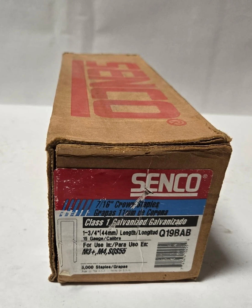 Senco 15 x 7/16in Crn x 1-3/4in EG Crown Heavy Wire Staples Q19BAB