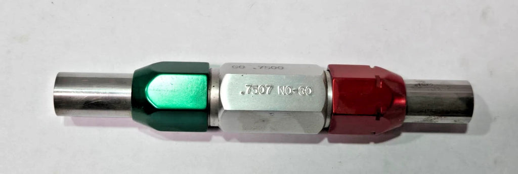 THREAD PLUG GAGE .7500 GO PD NO GO PD .7507