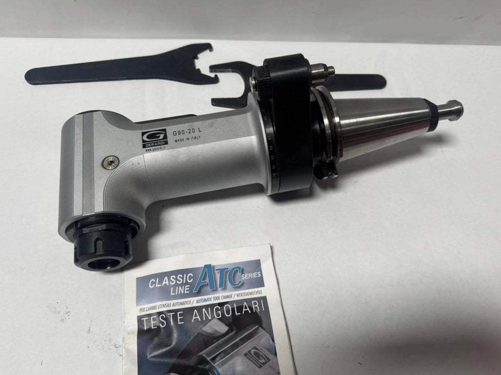 GERARDI Intergral Angle Head G90-20 L Italy ATC Automatic Tool Change CAT 50
