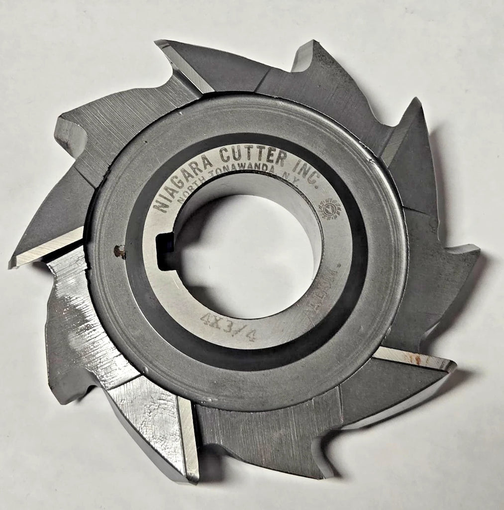 Niagara Milling Cutter 4" x 3/4 HIGH SPEED STEEL HSS resharpened