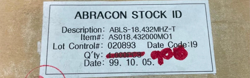 900 pcs Abracon ABLS-18.432-MHZ-T Brand New