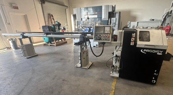 Prodigy GT-27 CNC Gang Tool Lathe Chucker Fanuc oi Mate-TC Control Bar Feed 2009