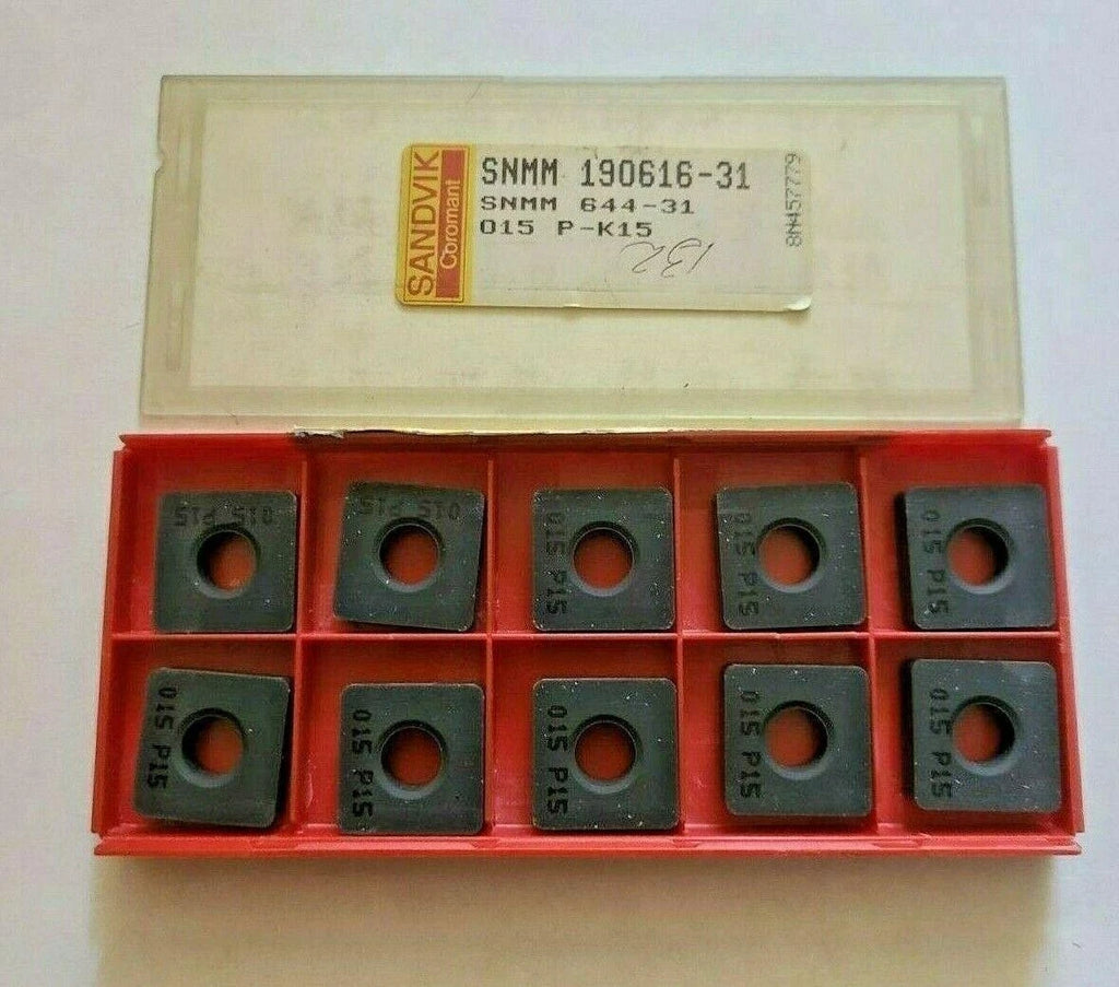 SANDVIK Coromant SNMM 644-31 015 P-K15 190616-31 Lathe Carbide 10 Inserts Mill