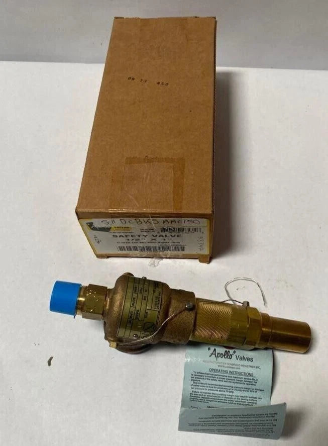 NEW Box APOLLO 511 DCB KSAAC150 SAFETY VALVE 1/2" X 1" SEALED