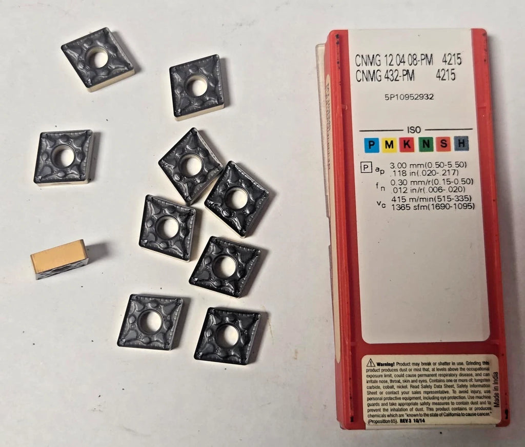 SANDVIK Coromant CNMG 432 PM 4215 12 04 08 Lathe Turning Carbide Inserts 10 Pcs