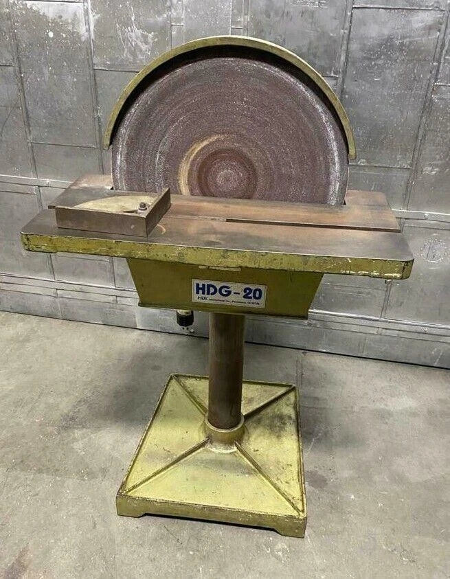 Heavy Duty 20″ Disc Sander Grinder Model HDG-20 Motor 3 Phase 220 Volts