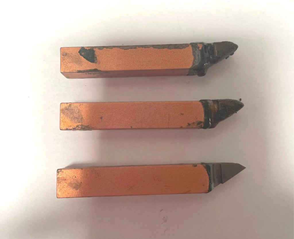 ACT Brazed Tipped Carbide Lathe Tool Bit 3/8" Shank ER-6 370 USA Made Lot of 3