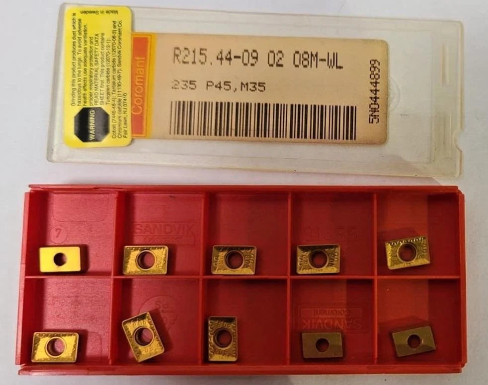 10 SANDVIK R215.44-09 02 08M-WL 235 Carbide Insert Lathe Mill Turning Indexable