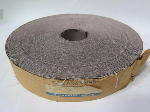 Carborundum 2" x 50 Yds Economy 1 Roll Pn 10869 Grit A36x255E Brand New