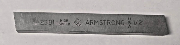 Armstrong USA 1/2 x 4 Lathe Cutting HSS Blank Tool Bit High Speed Steel 2381