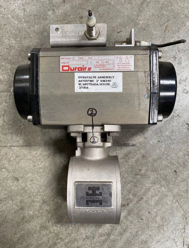 DURAVALVE ASSEMBLY AS7004MC 2" DM340 WITH AP075ADA /S310D 2700A Ball VALVE