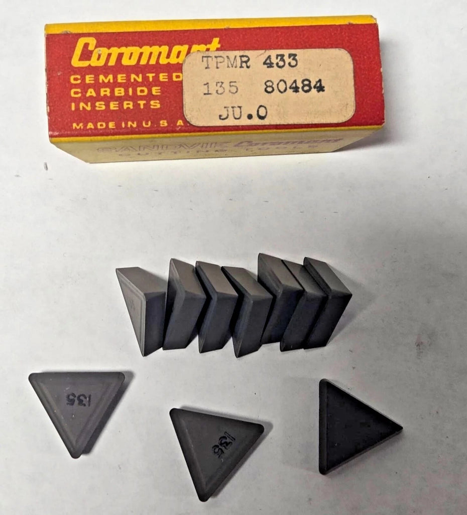 SANDVIK Coromant TPMR 433 135 Lathe Carbide Inserts 10 Pcs New Tools