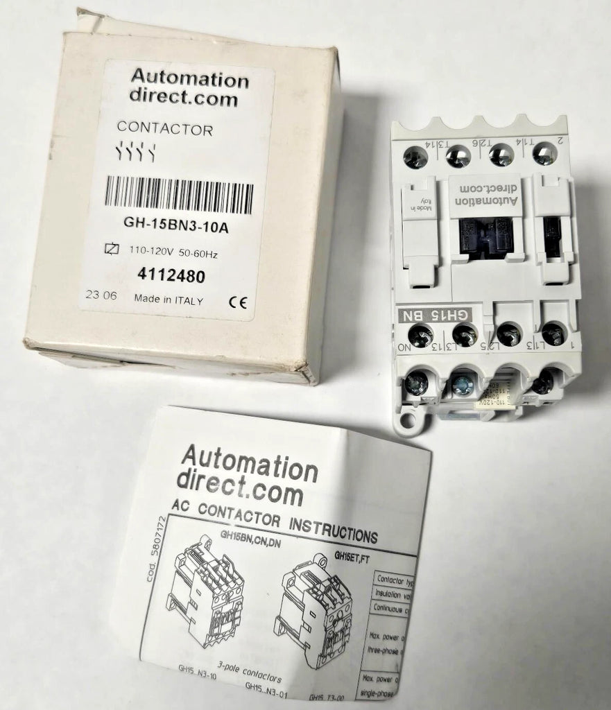 NEW AUTOMATION DIRECT GH15BN-3-10A CONTACTOR GH-15BN3-10A GH15BN310A GH15