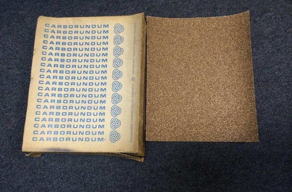 Lot 100 Carborundum Abrasives Fastcut Finishing Paper 9x11 50 Grit Garnet 10854